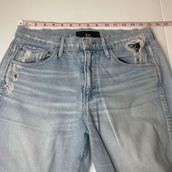 3x1 W3 Straight Authentic Distressed Crop Jean Quake size 28 - Picture 8 of 11